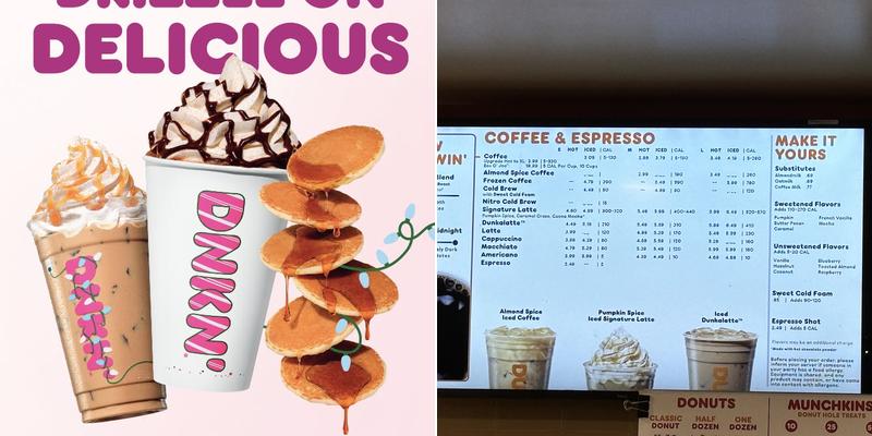 Dunkin' Menu
