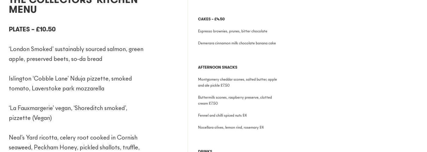 Somerset Hotel Coffee Shop & Bar Menu