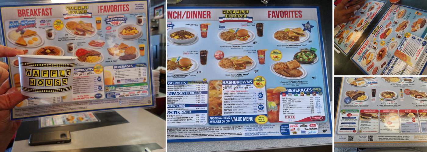 Waffle House Menu