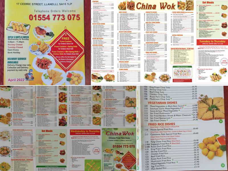 China Wok Menu