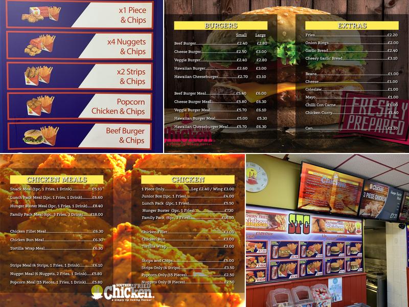 SFC - Southern Fried Chicken Menu