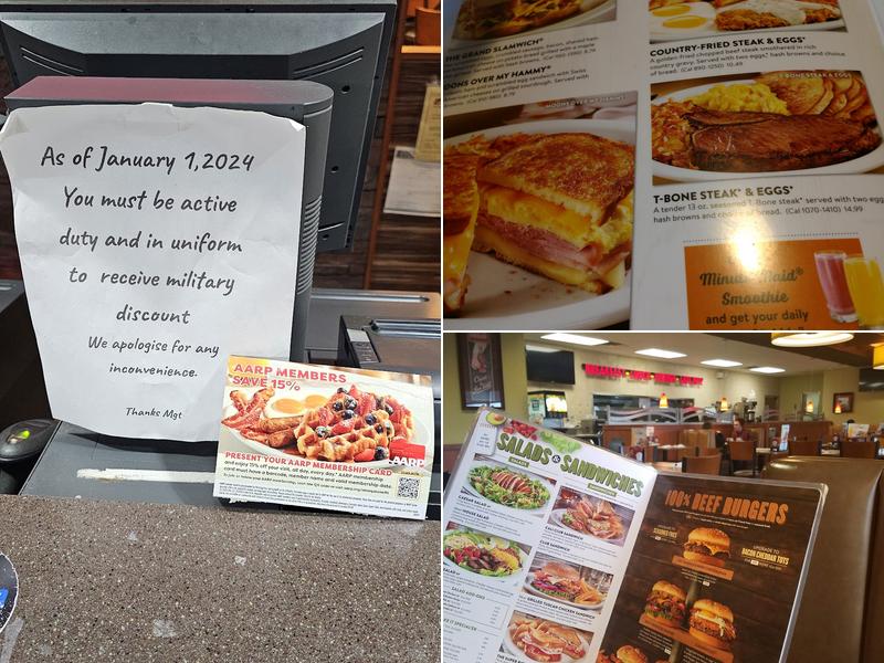 Denny's Restaurant Menu