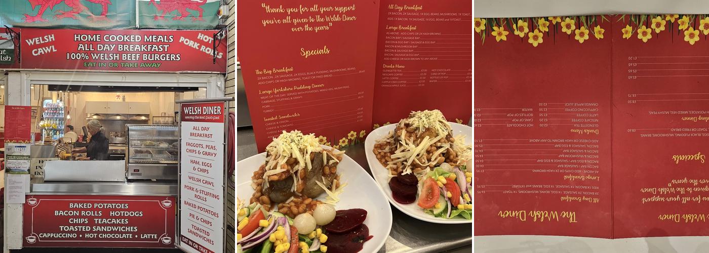Welsh Diner Menu