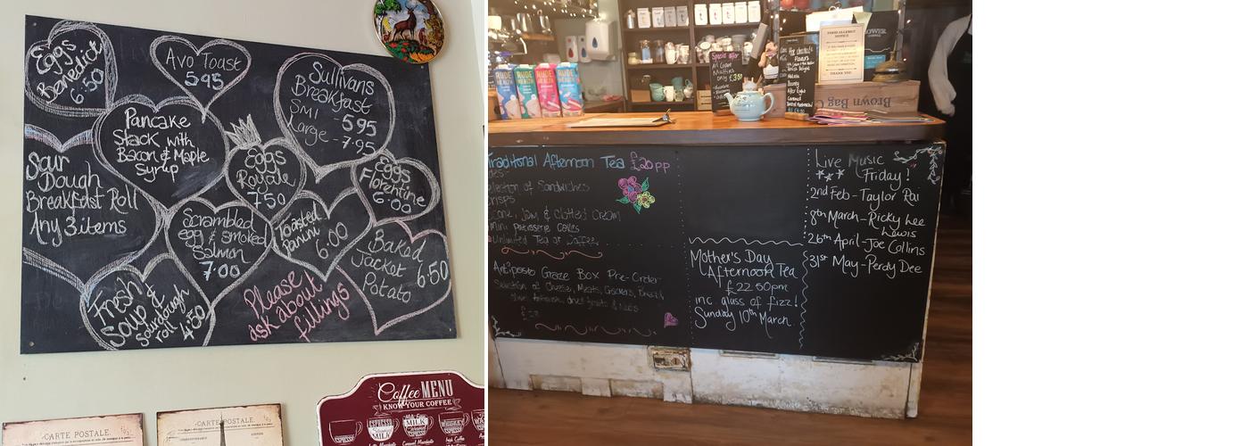 Sullivan's Tea & Coffee Co Menu