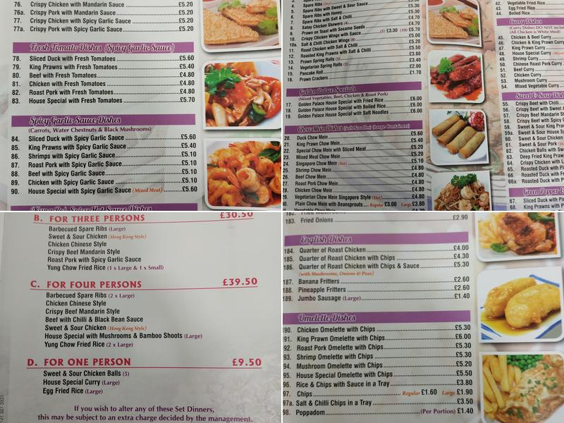 Golden Palace Menu
