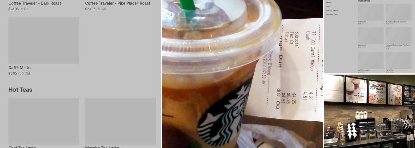 Starbucks Menu