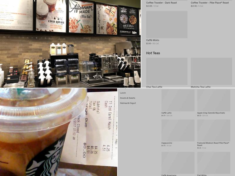 Starbucks Menu
