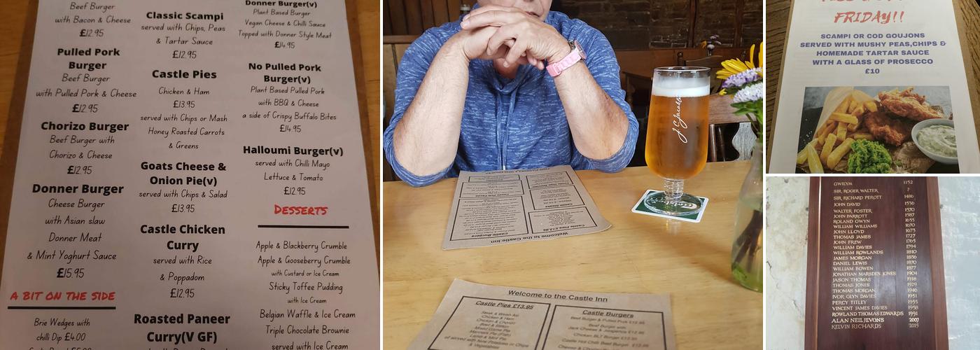 Castle Inn Menu