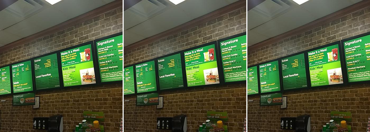 Subway Menu