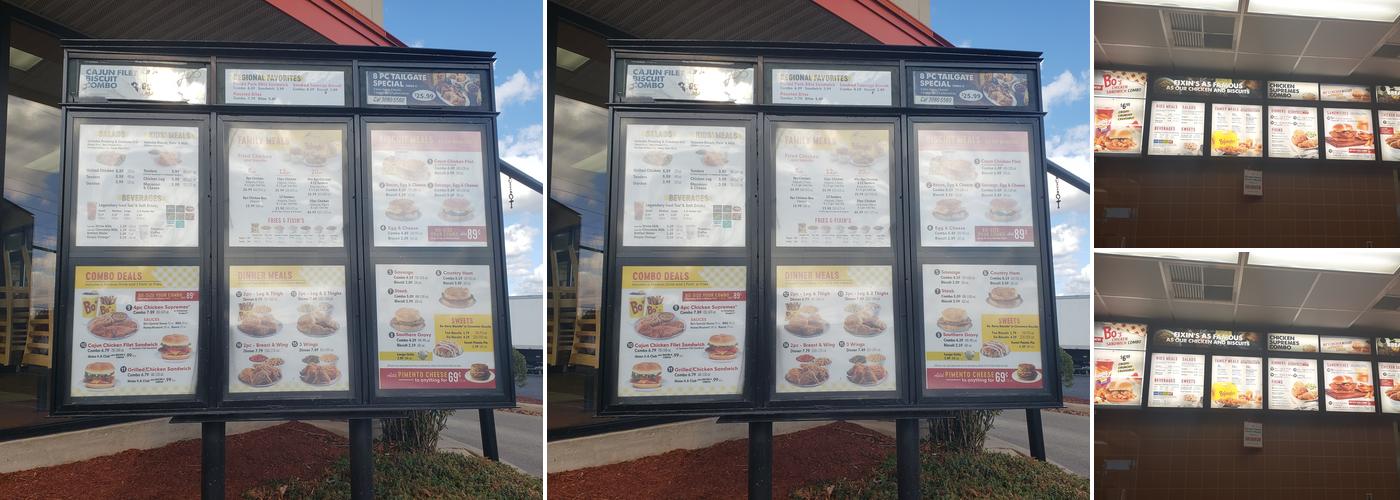 Bojangles Menu