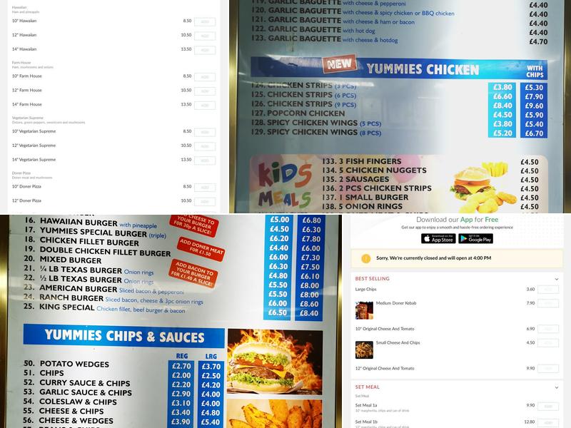 Major Kebab & Pizza House Menu