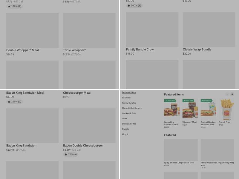 Burger King Menu