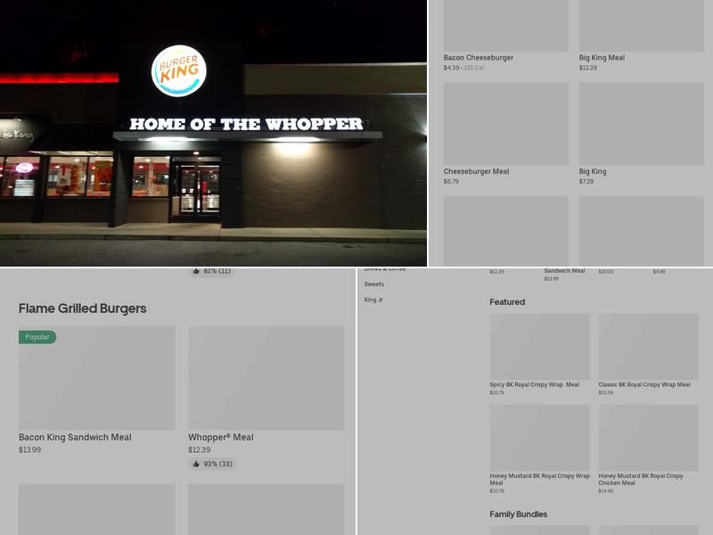Burger King Menu