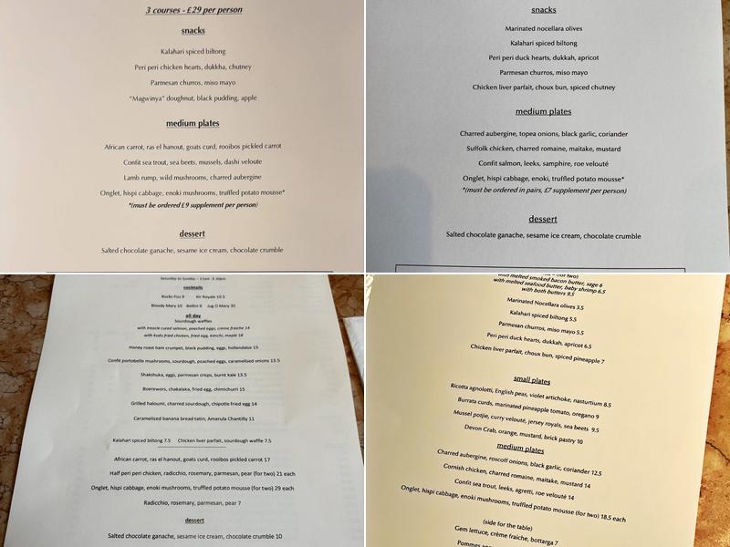 Kudu Menu