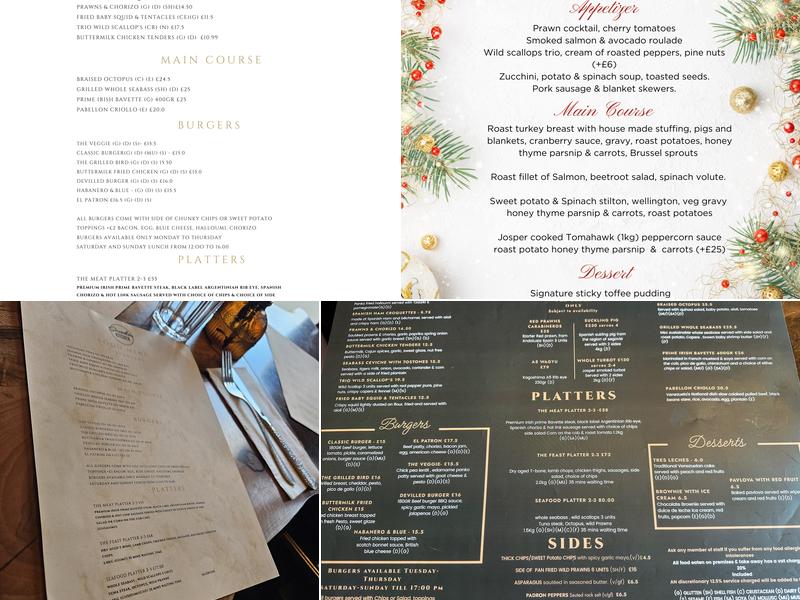 Streatham Kitchen Menu