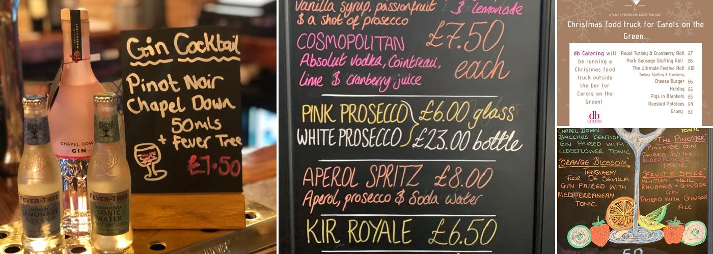 The Bolthole Micropub Menu