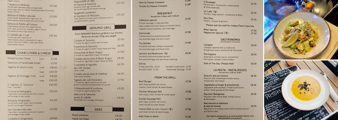 Caffettino Menu