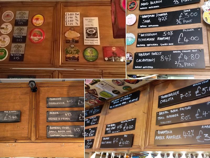 The Radius Arms - Micropub Free House Menu