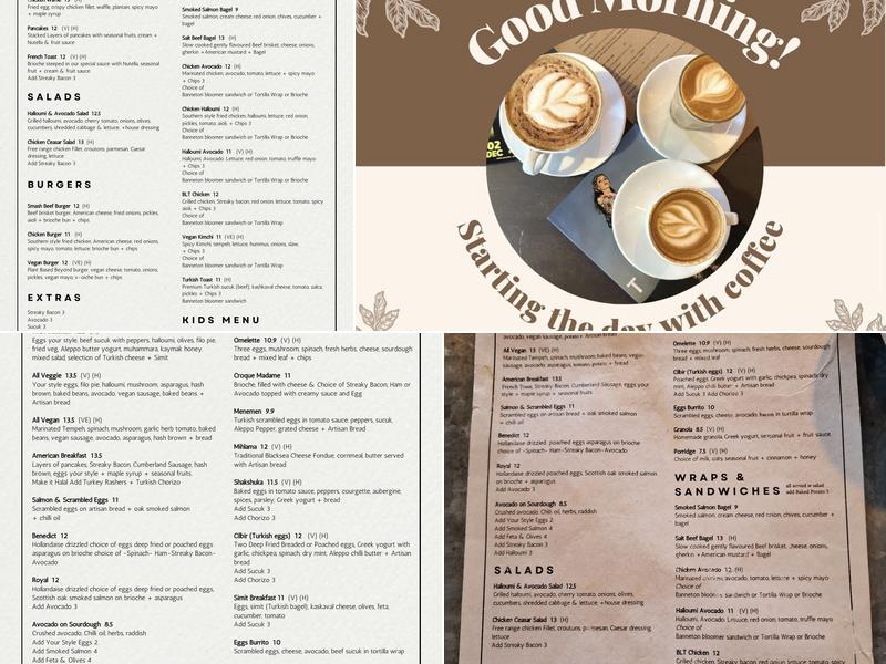 Abraço Dalston Menu