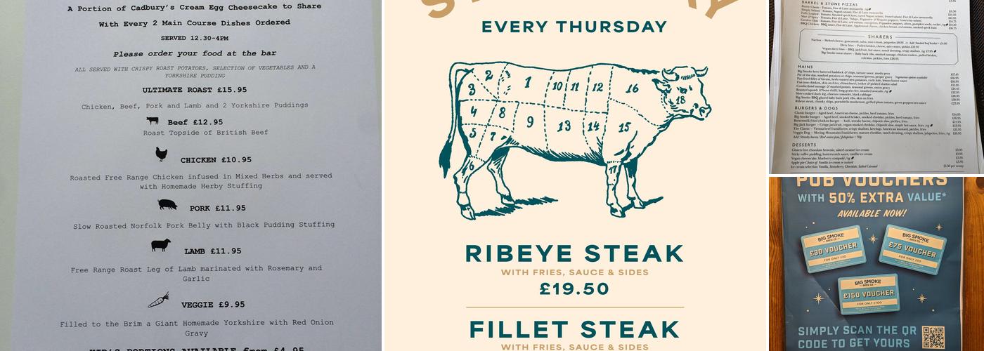 The Abercorn Arms Menu