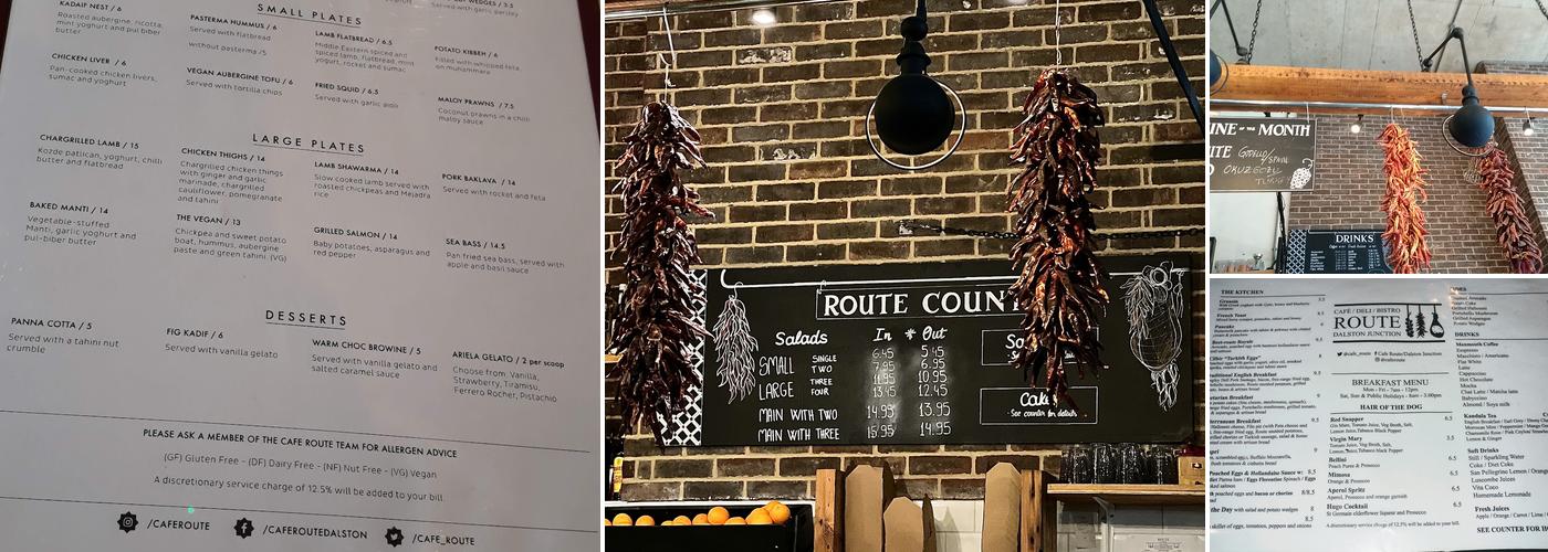 Route Dalston Menu