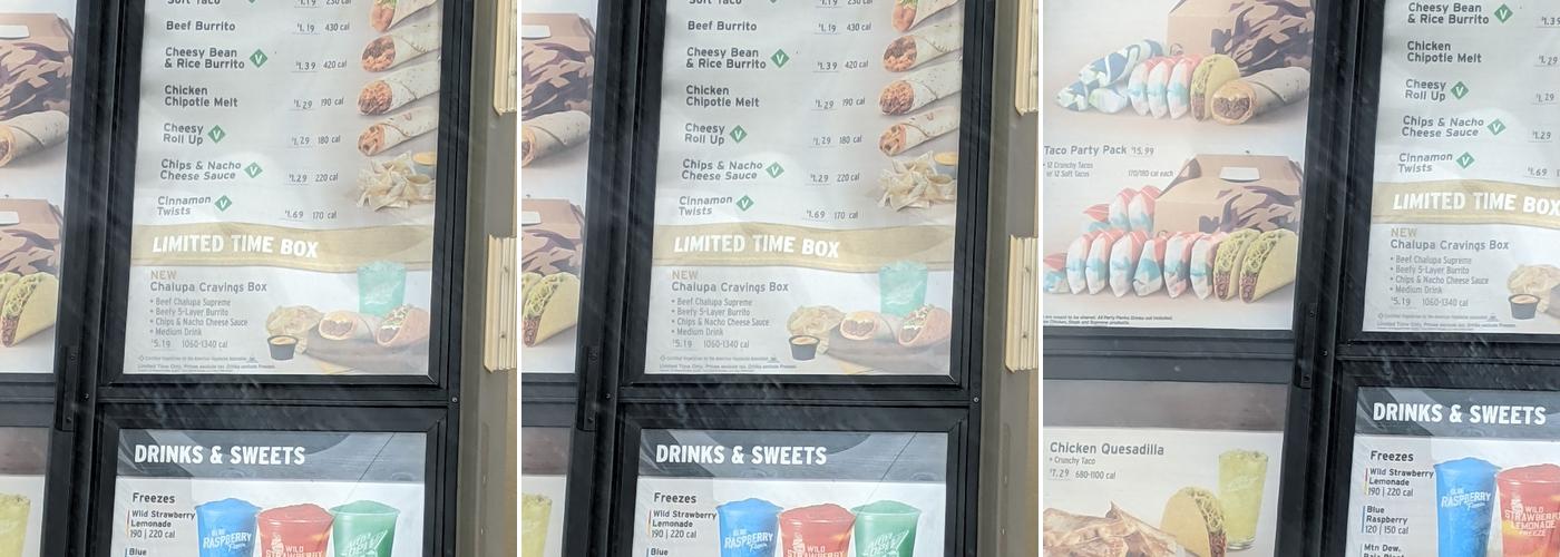 Taco Bell Menu