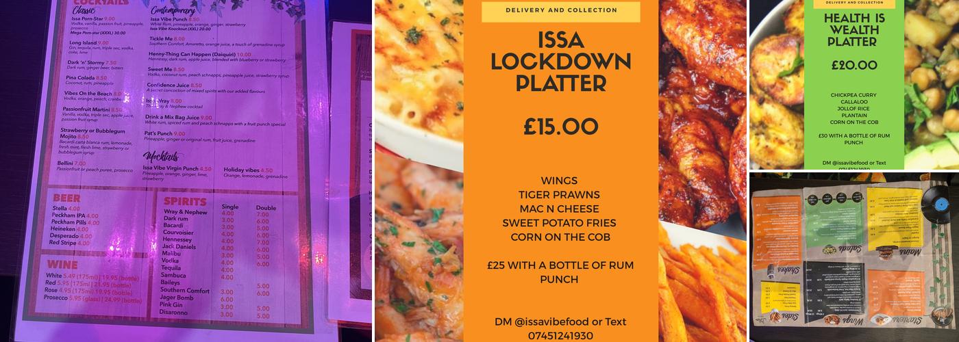 Issa Vibe Bar & Lounge Menu