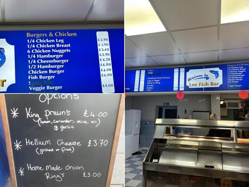 Lee Fish Bar Menu
