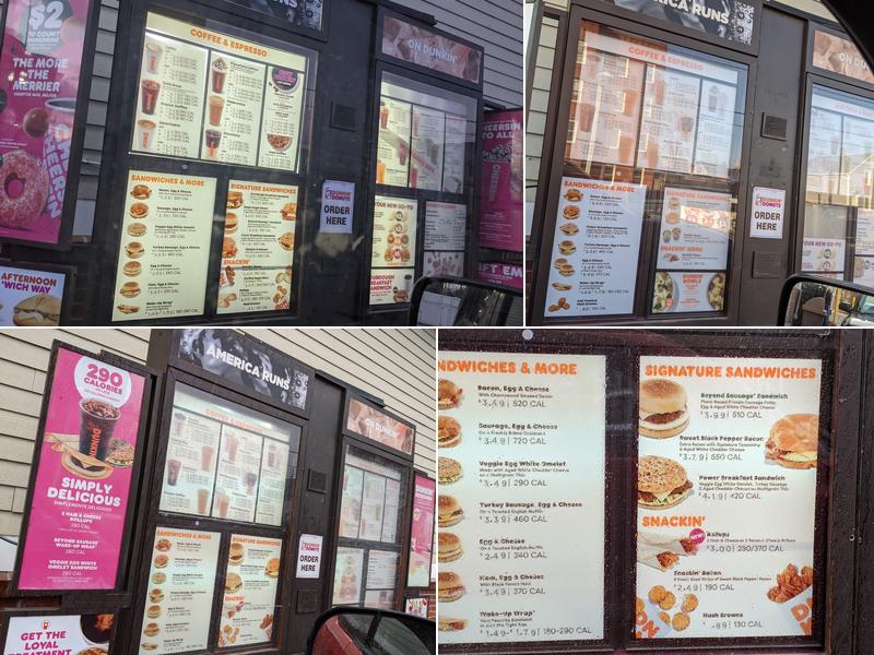 Dunkin' Menu