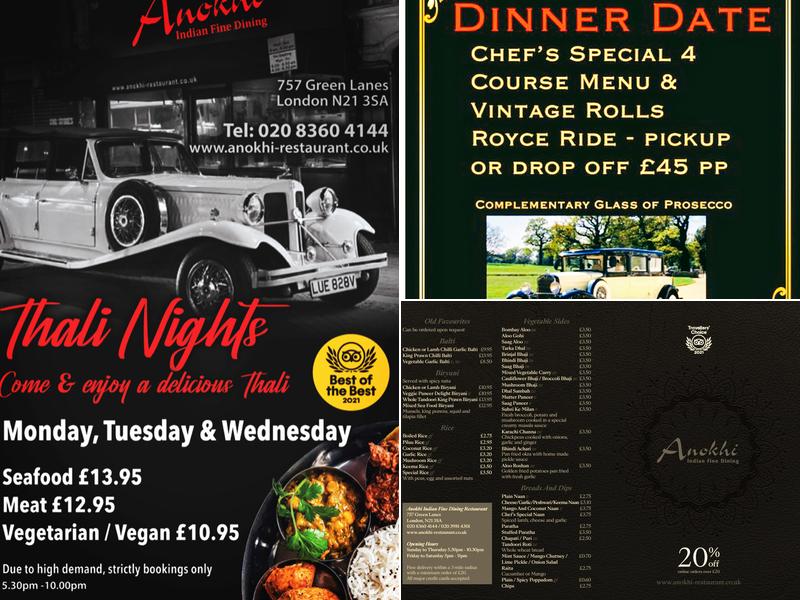 Anokhi Indian Fine Dine Restaurant Menu