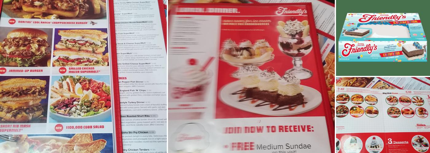 Friendly's Menu
