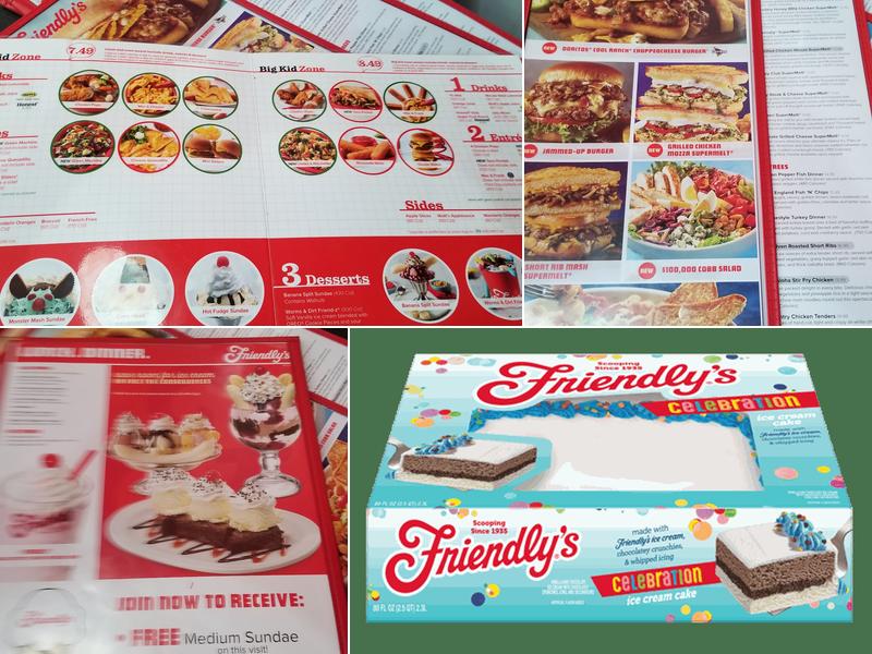 Friendly's Menu