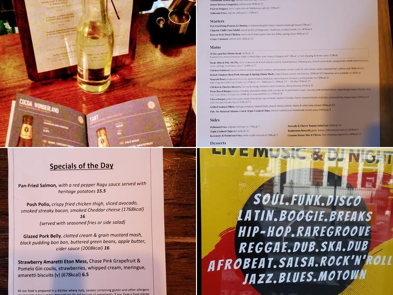 The Royal Standard Menu