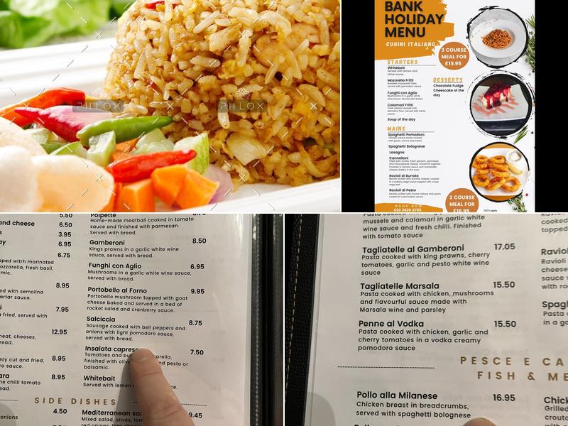 Cugini’s Italiano Menu