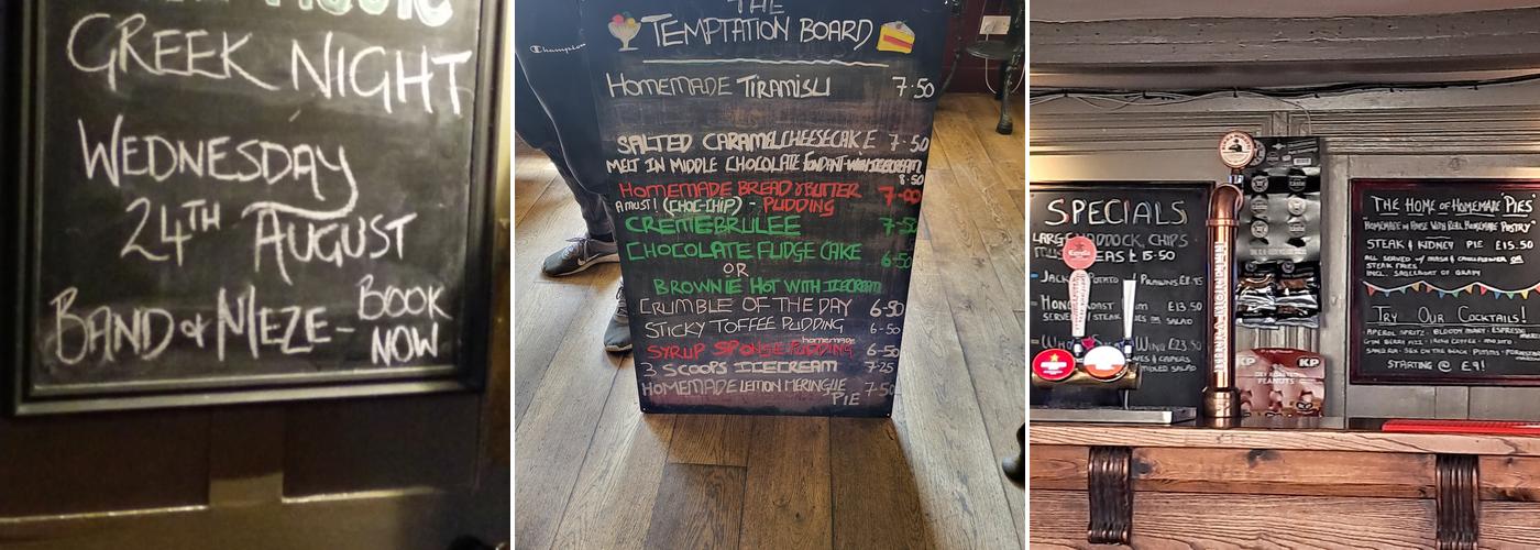 The Two Brewers, Northaw, EN6 4NW Menu