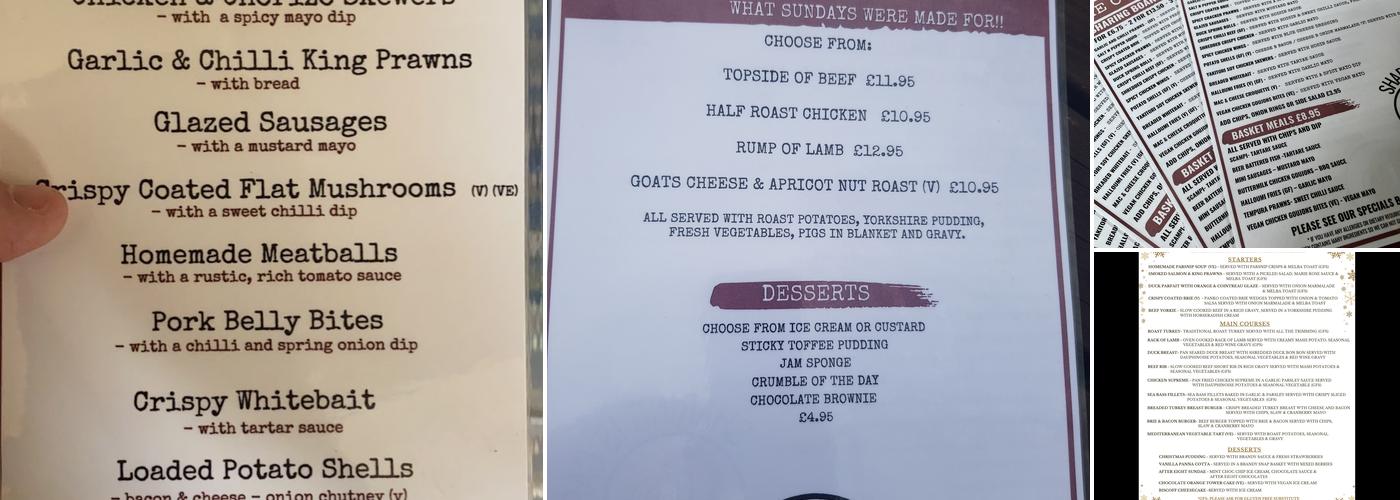 The Overdraught Menu