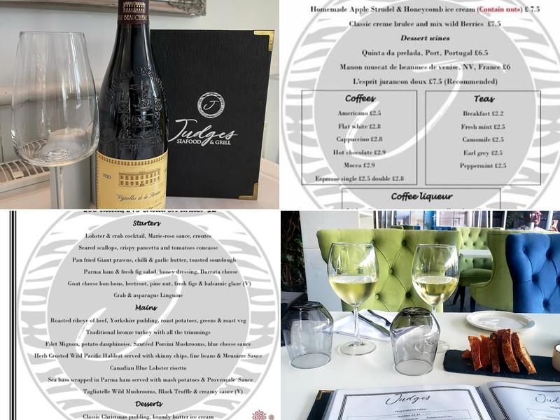 Judges Bar & Restaurant Potters Bar Menu