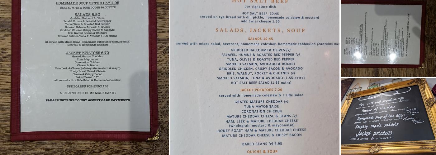 The Drawing Room of Locksbottom Menu