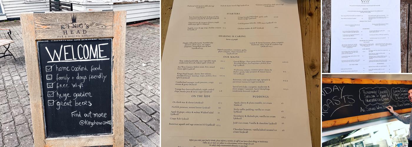 King's Head Roehampton Menu