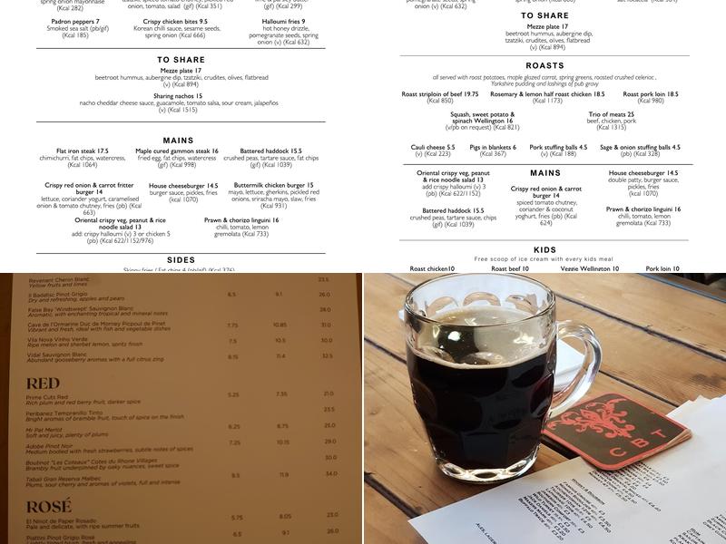 Catford Bridge Tavern Menu