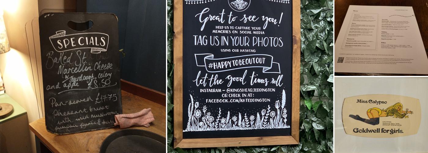 The King's Head Menu