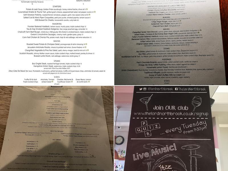 The Lord Northbrook, Lee Menu