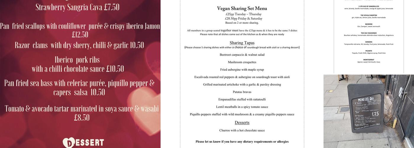 Black Pig with White Pearls Menu