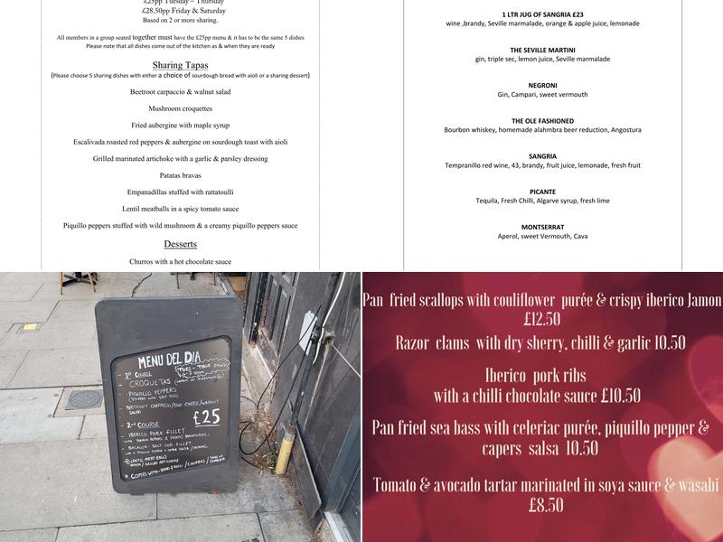 Black Pig with White Pearls Menu