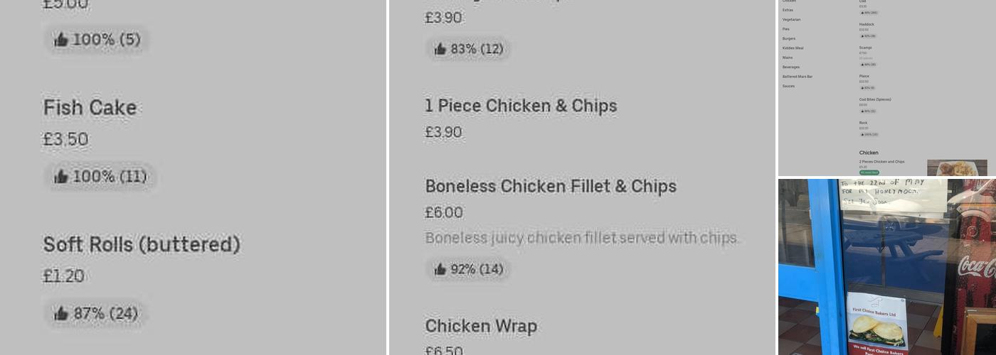 Nemo's Fish and Chips Menu