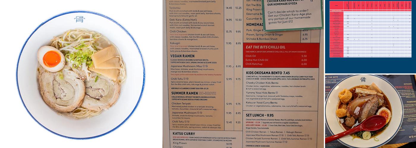 Tonkotsu Mare Street Menu