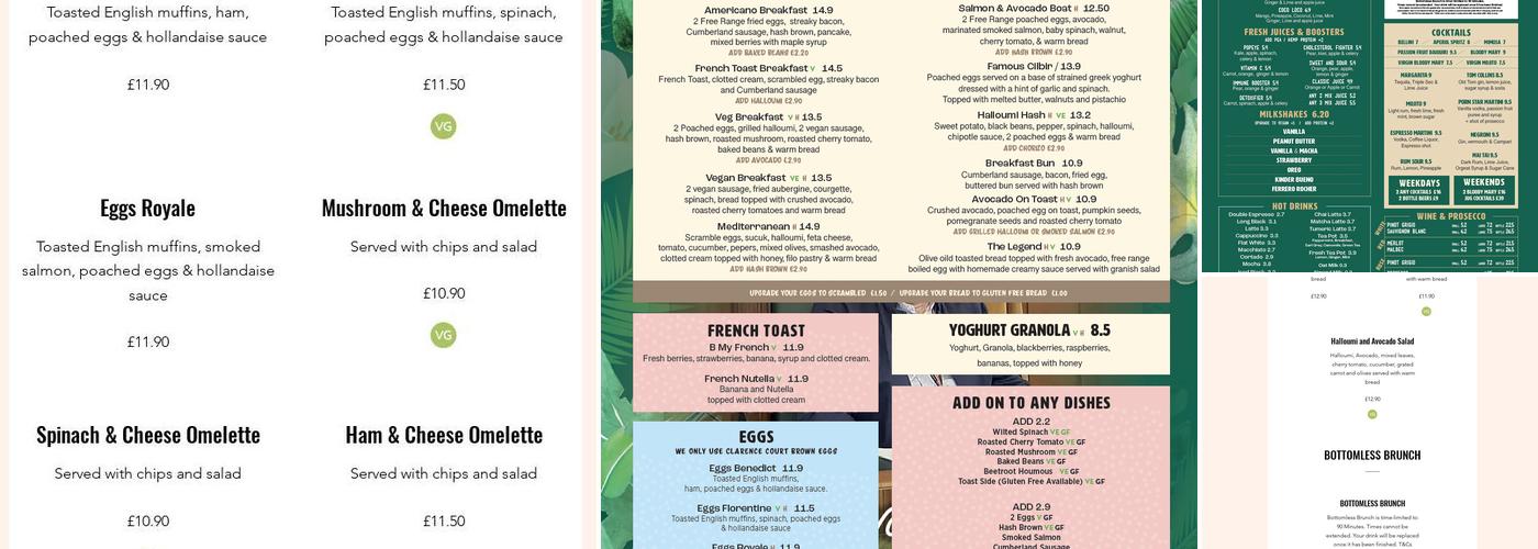 The Vincent Menu
