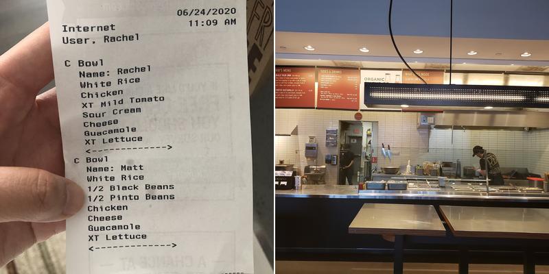 Chipotle Mexican Grill Menu
