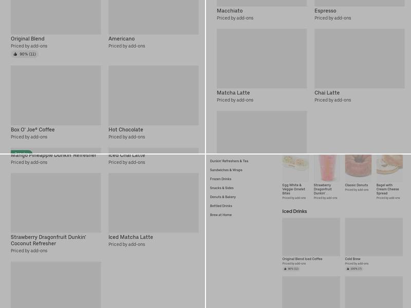 Dunkin' Menu