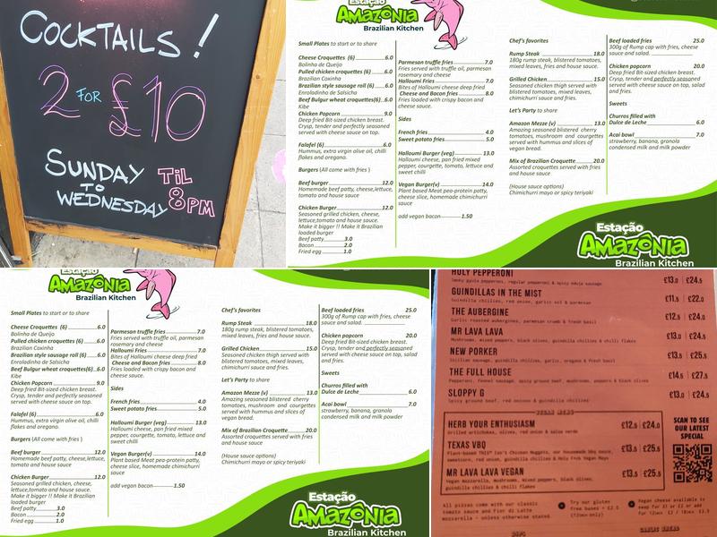 John The Unicorn Menu